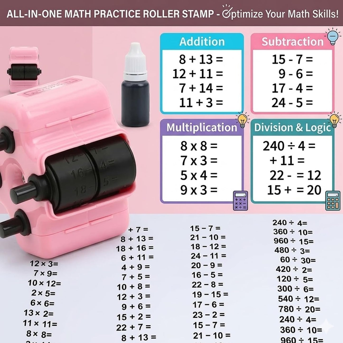 Math Roller Stamp: Making Learning Playful